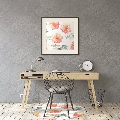 Tapis de chaise de bureau Fleurs de printemps