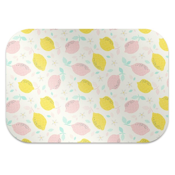 Tapis de chaise de bureau Citron