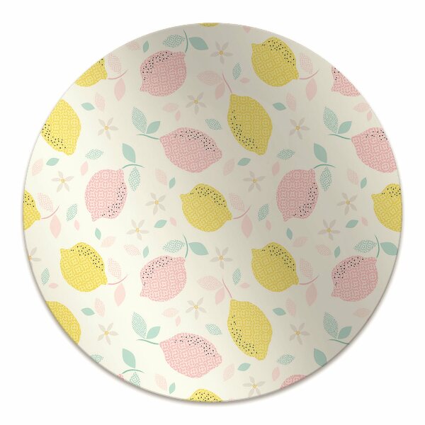 Tapis de chaise de bureau Citron
