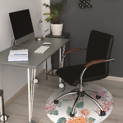 Tapis fauteuil bureau do biura Hérons en fleurs