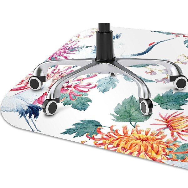 Tapis fauteuil bureau do biura Hérons en fleurs