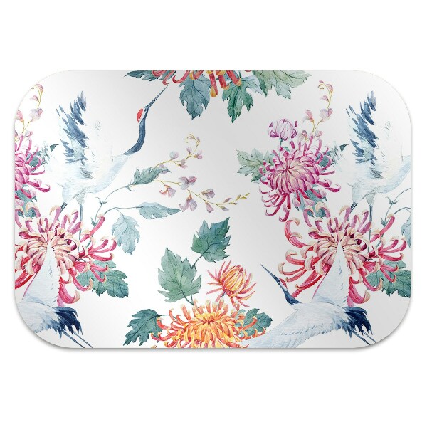 Tapis fauteuil bureau do biura Hérons en fleurs
