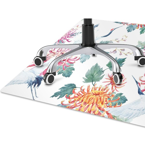 Tapis fauteuil bureau do biura Hérons en fleurs