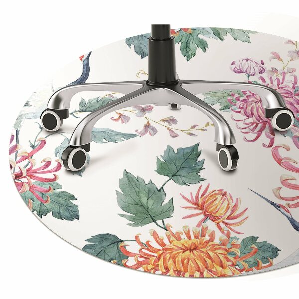 Tapis fauteuil bureau do biura Hérons en fleurs