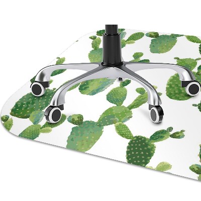 Tapis de chaise de bureau Cactus