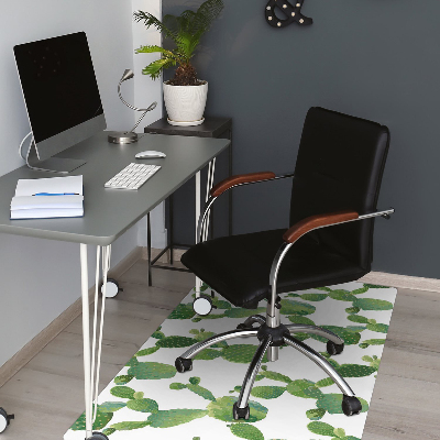 Tapis de chaise de bureau Cactus