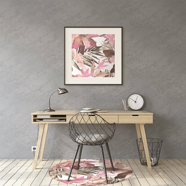 Tapis protège sol Fleurs pastel