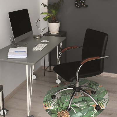 Tapis pour chaise de bureau Ananas dans les feuilles