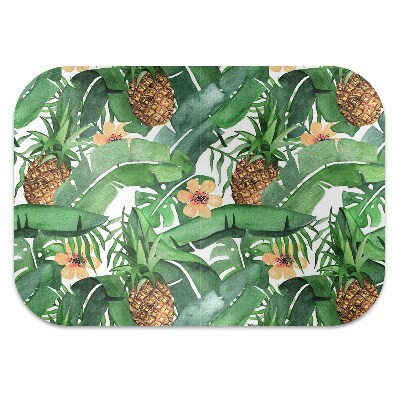 Tapis pour chaise de bureau Ananas dans les feuilles