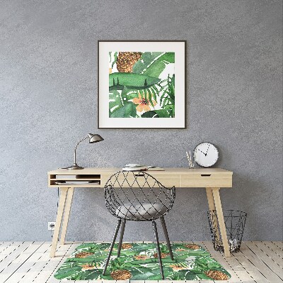 Tapis pour chaise de bureau Ananas dans les feuilles