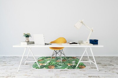 Tapis pour chaise de bureau Ananas dans les feuilles