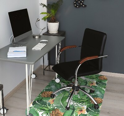 Tapis pour chaise de bureau Ananas dans les feuilles