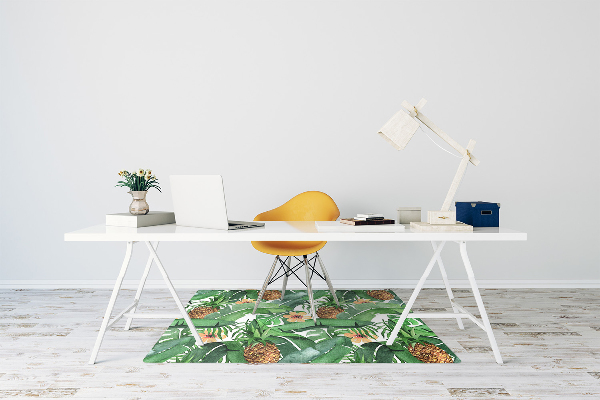 Tapis pour chaise de bureau Ananas dans les feuilles