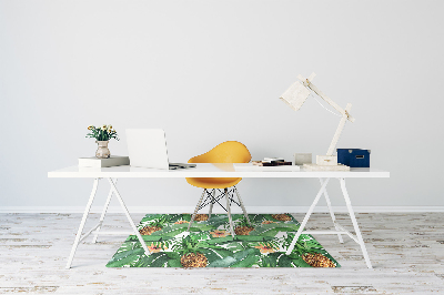 Tapis pour chaise de bureau Ananas dans les feuilles