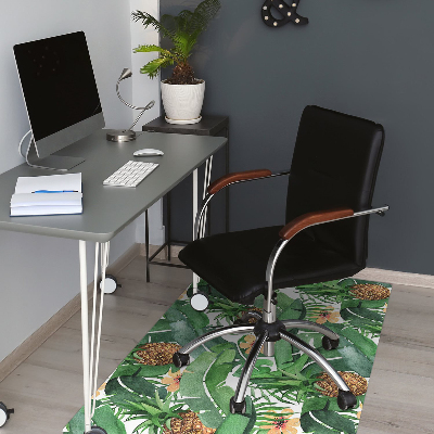 Tapis pour chaise de bureau Ananas dans les feuilles