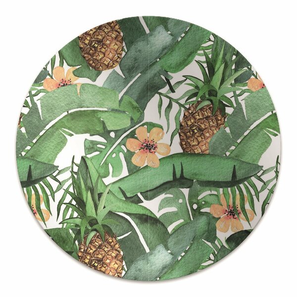 Tapis pour chaise de bureau Ananas dans les feuilles