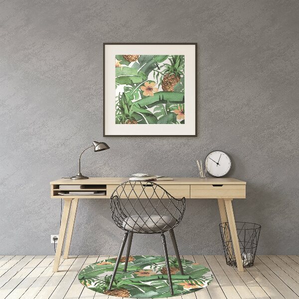 Tapis pour chaise de bureau Ananas dans les feuilles