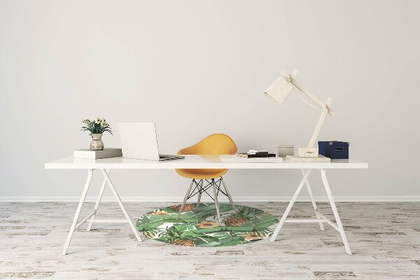 Tapis pour chaise de bureau Ananas dans les feuilles