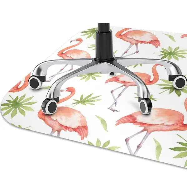 Tapis de chaise de bureau Flamants