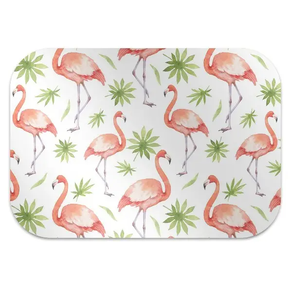 Tapis de chaise de bureau Flamants