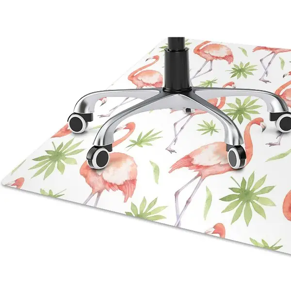 Tapis de chaise de bureau Flamants
