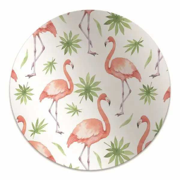 Tapis de chaise de bureau Flamants