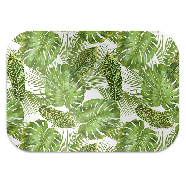 Tapis fauteuil bureau do biura Feuilles tropicales