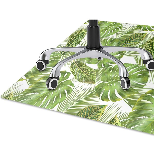 Tapis fauteuil bureau do biura Feuilles tropicales