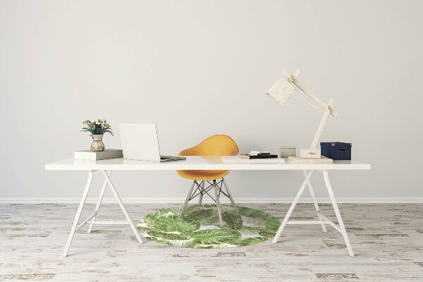 Tapis fauteuil bureau do biura Feuilles tropicales