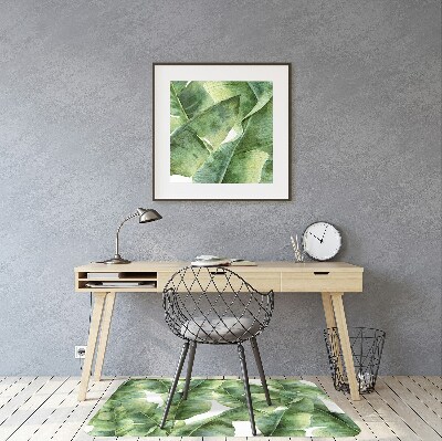 Tapis pour chaise de bureau Feuilles de palmier