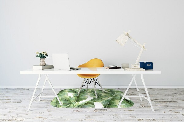 Tapis pour chaise de bureau Feuilles de palmier