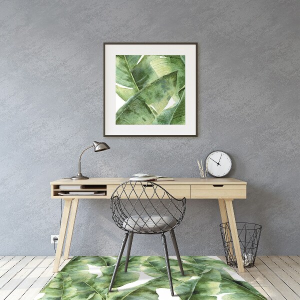 Tapis pour chaise de bureau Feuilles de palmier