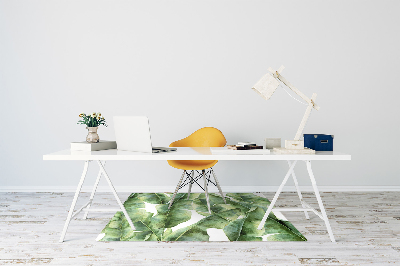 Tapis pour chaise de bureau Feuilles de palmier