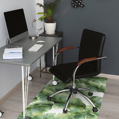 Tapis pour chaise de bureau Feuilles de palmier