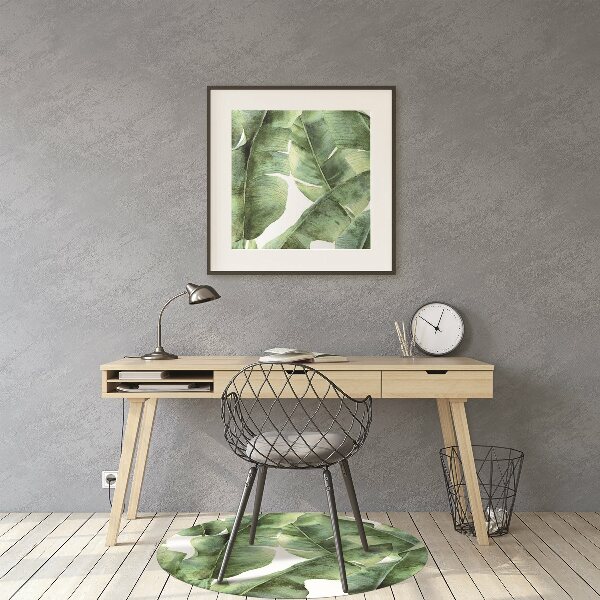 Tapis pour chaise de bureau Feuilles de palmier