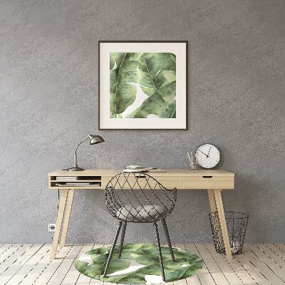 Tapis pour chaise de bureau Feuilles de palmier