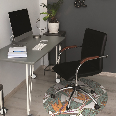 Tapis de chaise de bureau Tropique