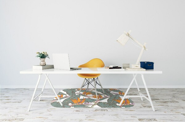 Tapis de chaise de bureau Tropique