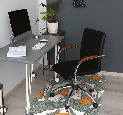 Tapis de chaise de bureau Tropique