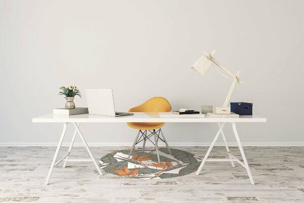 Tapis de chaise de bureau Tropique
