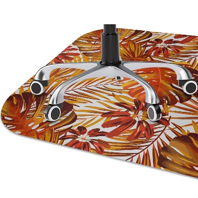 Tapis pour chaise de bureau Feuilles de feu