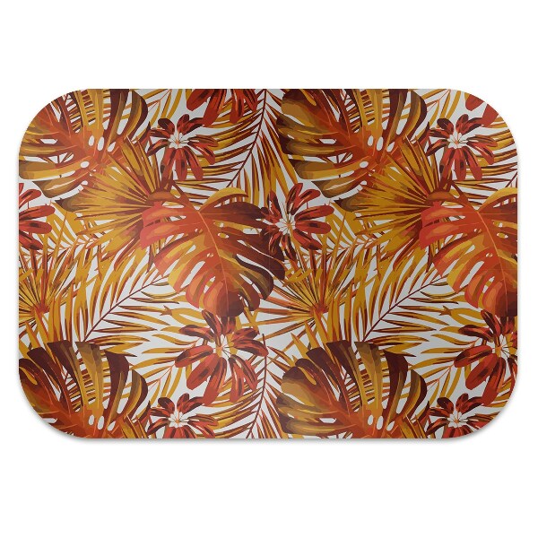 Tapis pour chaise de bureau Feuilles de feu