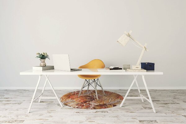 Tapis pour chaise de bureau Feuilles de feu