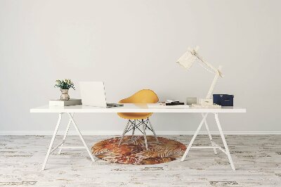 Tapis pour chaise de bureau Feuilles de feu