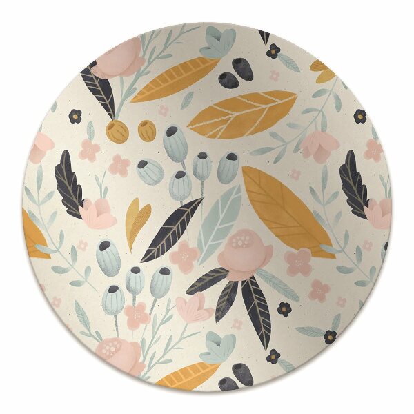 Tapis protège sol Fleurs pastel
