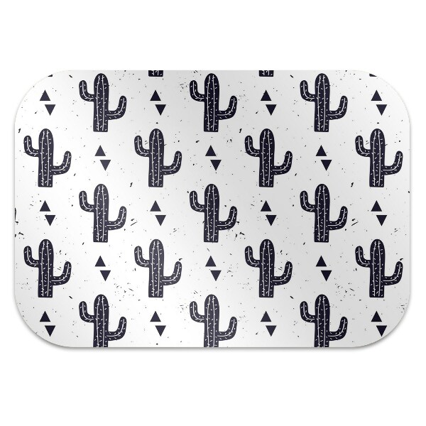 Tapis bureau Cactus blancs