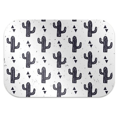 Tapis bureau Cactus blancs