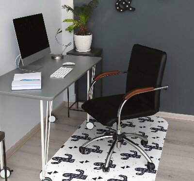 Tapis bureau Cactus blancs