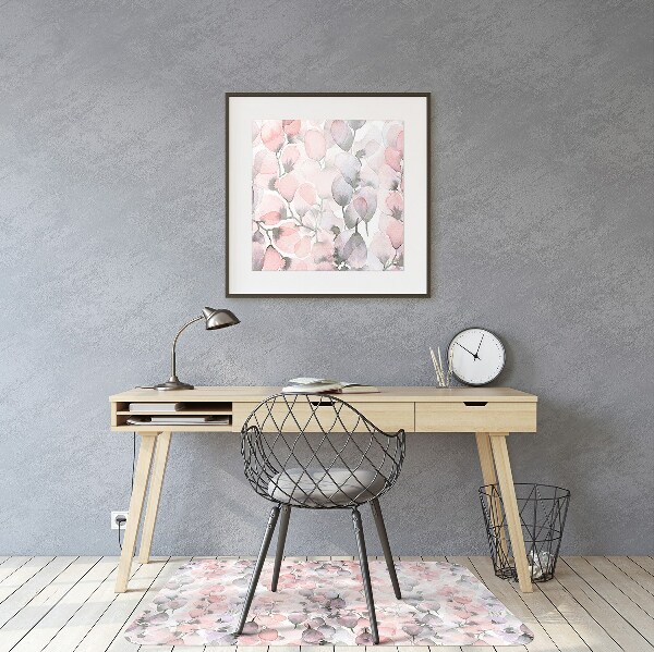 Tapis de chaise de bureau Fleurs peintes