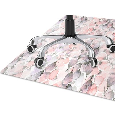 Tapis de chaise de bureau Fleurs peintes